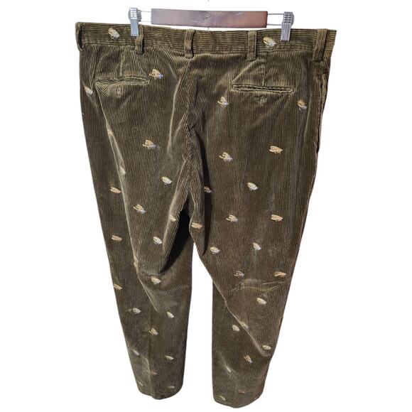Polo Ralph Lauren Men 40L Corduroy Pants Fly Fishing Embroidered‎ - Picture 7 of 11